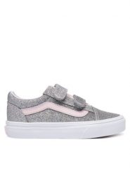 Vans Tenisówki VN000CYAHN31 Srebrny. Szare buty sportowe dziewczęce Vans, z materiału, bez zapięcia. Za 259.99 zł.
