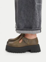 G-Star Raw Półbuty CEO-WI34-MANYA-07 Khaki. Brązowe półbuty damskie G-Star Raw, bez wzorów, z nubiku, bez obcasa, na płaskiej podeszwie, bez zapięcia. Za 349.99 zł.