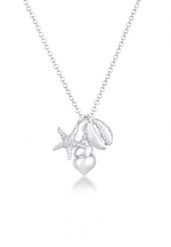 Elli Damski wisiorek z muszlą rozgwiazdy zawieszka morska w srebrze próby 925 Sterling Silver Naszyjniki 1 ct. Szare naszyjniki damskie Elli, srebrne. Za 211.64 zł.