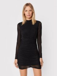 Glamorous Sukienka koktajlowa TM0609 Czarny Slim Fit. Czarne sukienki damskie Glamorous, bez wzorów, z syntetyku, wizytowe, bez ramiączek. Za 179.99 zł.