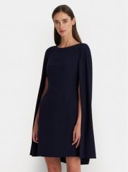 LAUREN RALPH LAUREN Sukienka koktajlowa 253855210007 Granatowy Relaxed Fit. Niebieskie sukienki damskie Lauren Ralph Lauren, bez wzorów, z syntetyku, wizytowe, bez ramiączek. Za 837.99 zł.