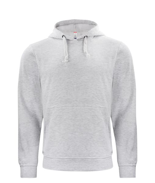 Clique Basic Hoody bluza z kapturem unisex, stabilizowany materiał – ash. Szare bluzy damskie CLIQUE, xl, bez wzorów, z bawełny, z kapturem. Za 172.64 zł.