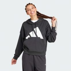 Bluza z kapturem Essentials Big Logo French Terry Loose. Białe bluzy damskie Adidas, xl, bez wzorów, z materiału, z kapturem. Za 279.00 zł.