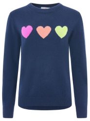 Zwillingsherz Kaszmirowy sweter w kolorze granatowym rozmiar: L. Niebieskie swetry klasyczne damskie Zwillingsherz, l, z kaszmiru, bez kołnierzyka. Za 347.99 zł.