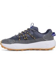 Under Armour Skórzane buty "Fat Tire Venture Pro" w kolorze granatowym do biegania rozmiar: 46. Niebieskie obuwie sportowe damskie Under Armour, ze skóry, bez zapięcia, do biegania. Za 314.99 zł.