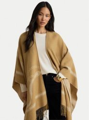 LAUREN RALPH LAUREN Ponczo 454P23618002 Beżowy ciemny. Brązowe kardigany damskie Lauren Ralph Lauren, z syntetyku, bez kołnierzyka. Za 989.99 zł.