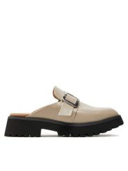 Clarks Klapki Stayso Free 26176515 Beżowy. Brązowe klapki damskie Clarks, bez wzorów, ze skóry, bez obcasa, bez zapięcia. W wyprzedaży za 309.99 zł.