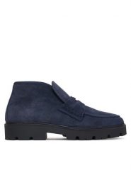 Tommy Hilfiger Botki Th Enamel Charm Loafer Boot FW0FW09680 Granatowy. Niebieskie botki damskie Tommy Hilfiger, ze skóry, bez obcasa, na płaskiej podeszwie, bez zapięcia. Za 699.99 zł.