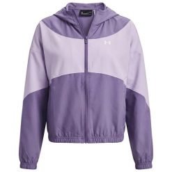 Bluza Under Armour Ua Rival Woven Jkt Hd Damskie. Białe bluzy damskie Under Armour, s, bez wzorów, z elastanu, z kapturem. Za 397.99 zł.