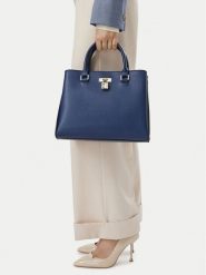 Nine West Torebka CEO-TRUE GRACE-LDA9866 Granatowy. Niebieskie kuferki damskie Nine West, bez wzorów, ze skóry, bez dodatków. Za 299.99 zł.