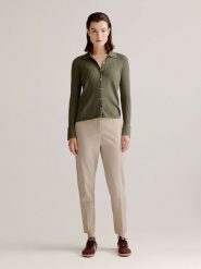 Josephine & Co Spodnie "Luisa" w kolorze beżowym rozmiar: 42. Brązowe spodnie materiałowe damskie Josephine & Co, bez wzorów, z materiału. Za 239.99 zł.