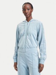 Guess Bluza V6BQ07 K6301 Niebieski jasny Regular Fit. Niebieskie bluzy damskie Guess, m, z aplikacjami, z syntetyku, bez kaptura. Za 434.99 zł.