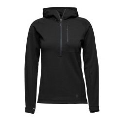 Bluza damska z kapturem Black Diamond Coefficient QZ. Czarne bluzy damskie Black Diamond, l, bez wzorów, z polaru, z kapturem. Za 298.99 zł.