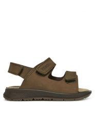 Primigi Sandały 7870811 M Khaki. Brązowe sandały chłopięce Primigi, z nubiku, bez zapięcia. Za 119.99 zł.