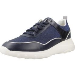 Buty GEOX D ALLENIEE Niebieski. Niebieskie obuwie trekkingowe damskie Geox, z syntetyku, bez zapięcia. Za 216.99 zł.
