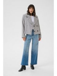 Kaffe Trencz w kolorze szarym rozmiar: 44. Szare płaszcze damskie Kaffe, bez wzorów, bez kaptura. Za 260.99 zł.