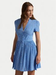 Polo Ralph Lauren Sukienka letnia 211969150001 Niebieski Regular Fit. Niebieskie sukienki damskie Polo Ralph Lauren, bez wzorów, z wiskozy, bez ramiączek. Za 1,239.00 zł.