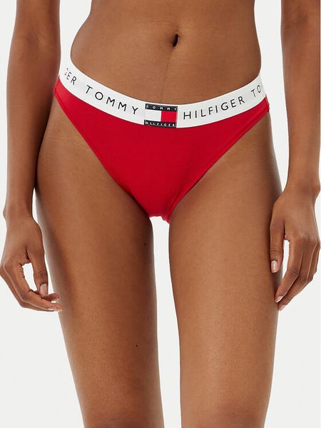 Tommy Hilfiger Figi klasyczne UW0UW06038 Czerwony. Czerwone figi Tommy Hilfiger, bez wzorów, z bawełny. Za 69.99 zł.