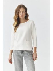 TATUUM Sweter "Adelle" w kolorze kremowym rozmiar: M. Brązowe swetry klasyczne damskie TATUUM, m, bez kołnierzyka. Za 166.10 zł.