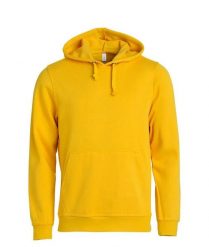 Clique Basic Hoody bluza z kapturem unisex - lemon. Żółte bluzy damskie CLIQUE, l, bez wzorów, z bawełny, z kapturem. Za 174.92 zł.
