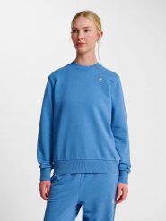 Damska bluza z okrągłym dekoltem Hummel Pulse. Niebieskie bluzy damskie Hummel, xs, bez wzorów, z bawełny, bez kaptura. Za 183.00 zł.