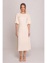 Stylove Sukienka w kolorze beżowym rozmiar: L. Brązowe sukienki damskie Stylove, bez wzorów, bez ramiączek. Za 287.51 zł.