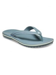 Crocs Japonki w kolorze szarym rozmiar: 42/43. Szare klapki damskie Crocs, bez wzorów, bez obcasa, bez zapięcia. Za 119.68 zł.