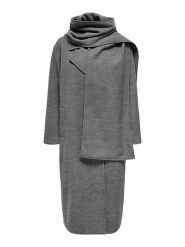 ONLY Płaszcz przejściowy w kolorze szarym rozmiar: S. Szare płaszcze damskie Only, s, bez wzorów, bez kaptura. Za 192.79 zł.