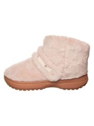 Crocs Botki "Classic Unfurgettable" w kolorze beżowym rozmiar: 37/38. Brązowe botki damskie Crocs, z materiału, bez obcasa, bez zapięcia. Za 179.95 zł.