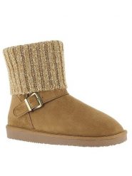 Blackfield Botki zimowe "Kylie" w kolorze jasnobrązowym rozmiar: 36. Brązowe botki damskie Blackfield, na zimę, z materiału, z okrągłym noskiem, bez obcasa, bez zapięcia. Za 173.99 zł.