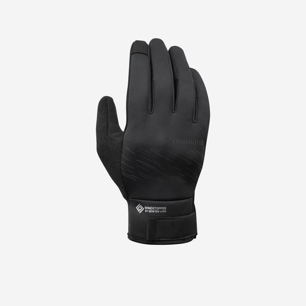 Rękawiczki na rower Windstopper® Gore-Tex Labs ciepłe. Brązowe rękawiczki damskie Shimano, bez wzorów, z gore-texu. Za 199.99 zł.