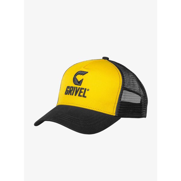 Czapka z daszkiem Grivel Trucker Cap Logo - yellow. Żółte czapki z daszkiem damskie GRIVEL, bez wzorów. Za 92.99 zł.