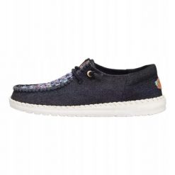 HeyDude Damskie Mokasyny Wendy Funk Crafted Tweed. Czarne mokasyny damskie Hey dude, z materiału, bez obcasa. Za 249.00 zł.