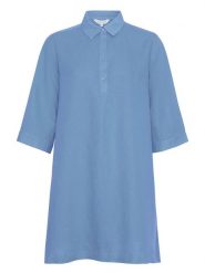MOSS COPENHAGEN Sukienka "Kuana Mirilla" w kolorze błękitnym rozmiar: M. Niebieskie sukienki damskie Moss Copenhagen, bez wzorów, bez ramiączek. Za 198.56 zł.