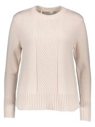 Maerz Muenchen Wełniany sweter w kolorze kremowym rozmiar: 44. Brązowe swetry klasyczne damskie Maerz Muenchen, z wełny, bez kołnierzyka. Za 339.99 zł.