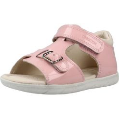 Sandały GEOX B SANDAL ALUL Rose. Czerwone sandały damskie Geox, bez wzorów, ze skóry, bez obcasa, bez zapięcia. Za 212.99 zł.