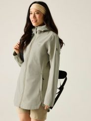 Regatta Kurtka przeciwdeszczowa "Natalina" w kolorze khaki rozmiar: 38. Brązowe kurtki sportowe damskie Regatta, m, bez wzorów, bez kaptura. Za 252.12 zł.