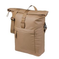 Torba rowerowa Brooklyn MIK Hooks, piaskowa. Brązowe torby na laptopa BASIL, bez wzorów, z materiału. Za 389.70 zł.
