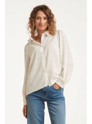 Smashed Lemon Koszula w kolorze kremowym rozmiar: XS. Brązowe koszule damskie Smashed Lemon, xs, z aplikacjami, bez kołnierzyka, bez ramiączek. Za 104.99 zł.