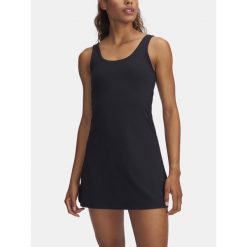 Sukienka Under Armour Motion. Czarne sukienki damskie Under Armour, bez wzorów, sportowe, bez ramiączek. Za 229.99 zł.