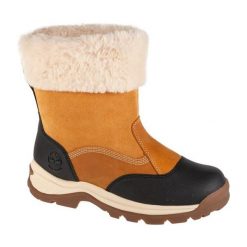 Buty Timberland White Ledge Pullon Wp TB1A2KUF231 żółte z futrem. Żółte śniegowce damskie z materiału. Za 916.73 zł.
