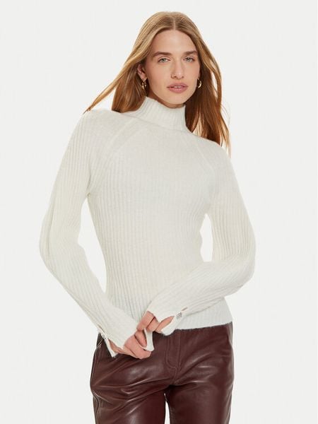 Liu Jo Sweter WF4361 MA57P Écru Regular Fit. Swetry klasyczne damskie Liu Jo, xl, z syntetyku, bez kołnierzyka. Za 339.99 zł.