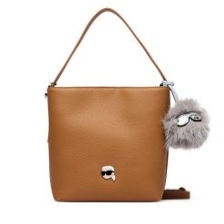 Torebka KARL LAGERFELD. Brązowe torebki klasyczne damskie KARL LAGERFELD, bez dodatków. Za 849.99 zł.