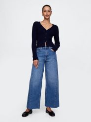 GAP Dżinsy - Comfort fit - w kolorze niebieskim rozmiar: W35. Niebieskie jeansy damskie GAP, z podwyższonym stanem. Za 118.56 zł.