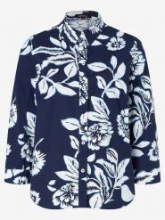 More & More Bluzka w kolorze granatowo-białym rozmiar: 36. Białe bluzki damskie More & More, bez wzorów, z bawełny, bez kołnierzyka, bez ramiączek. Za 56.53 zł.