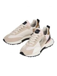 Pepe Jeans FOOTWEAR Skórzane sneakersy "Archer" w kolorze złoto-kremowym rozmiar: 36. Brązowe obuwie sportowe damskie Pepe Jeans FOOTWEAR, z jeansu, bez zapięcia. Za 170.87 zł.