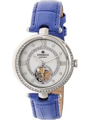 Empress Zegarek automatyczny "Stella" w kolorze srebrno-niebiesko-białym rozmiar: onesize. Niebieskie, analogowe zegarki damskie Empress, ze stali. Za 543.99 zł.