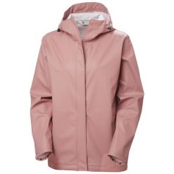 Damska kurtka wodoodporna Helly Hansen Moss. Czerwone kurtki damskie Helly Hansen, bez wzorów, z kapturem. Za 382.00 zł.