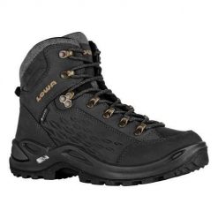 Buty trekkingowe damskie Lowa Renegade Warm Mid Gtx. Czarne obuwie trekkingowe damskie Lowa, z materiału, za kostkę, bez zapięcia. Za 1,173.00 zł.