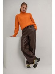 Josephine & Co Sweter "Serena" w kolorze pomarańczowym rozmiar: L. Pomarańczowe swetry klasyczne damskie Josephine & Co, l, z bawełny, bez kołnierzyka. Za 297.36 zł.